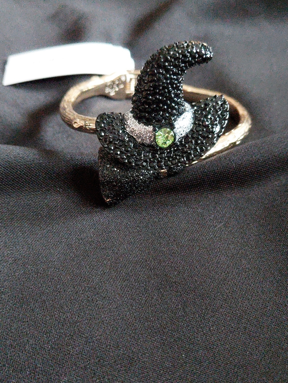 BETSEY JOHNSON Witch Hat Crystal Bangle Bracelet